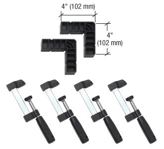 CRL 90 Degree Mini Clamp-It Square Kit