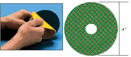 CRL 3M® 4" 60X Grit QRS Mount Flexible Diamond Disc