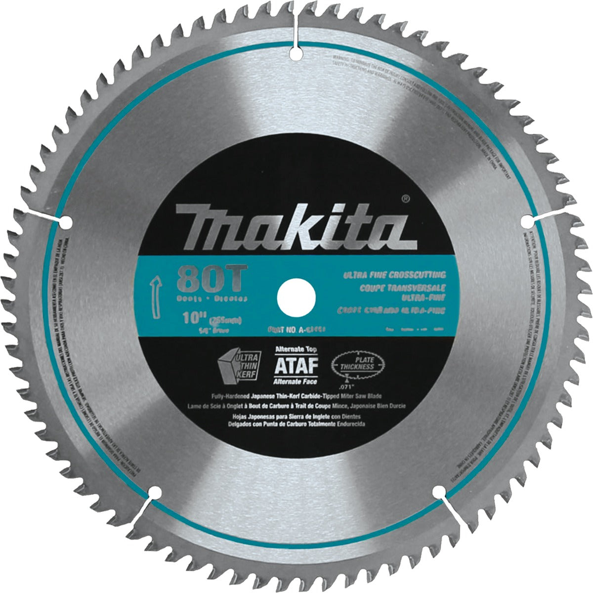 FHC Makita 10" X 80T Micro-Polished Miter Saw Blade