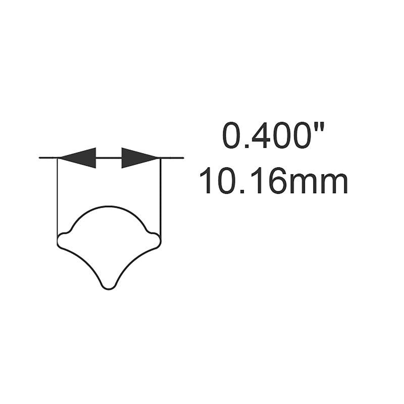 FHC 13/32" Locking Strip For Two Piece Weatherstrip 50' Roll - Black