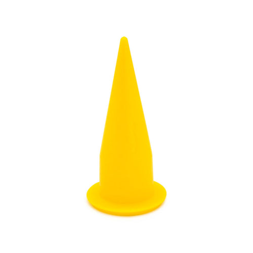 FHC COX Yellow Cone Plastic Nozzle For Caulk Sausage Guns - 5/PK