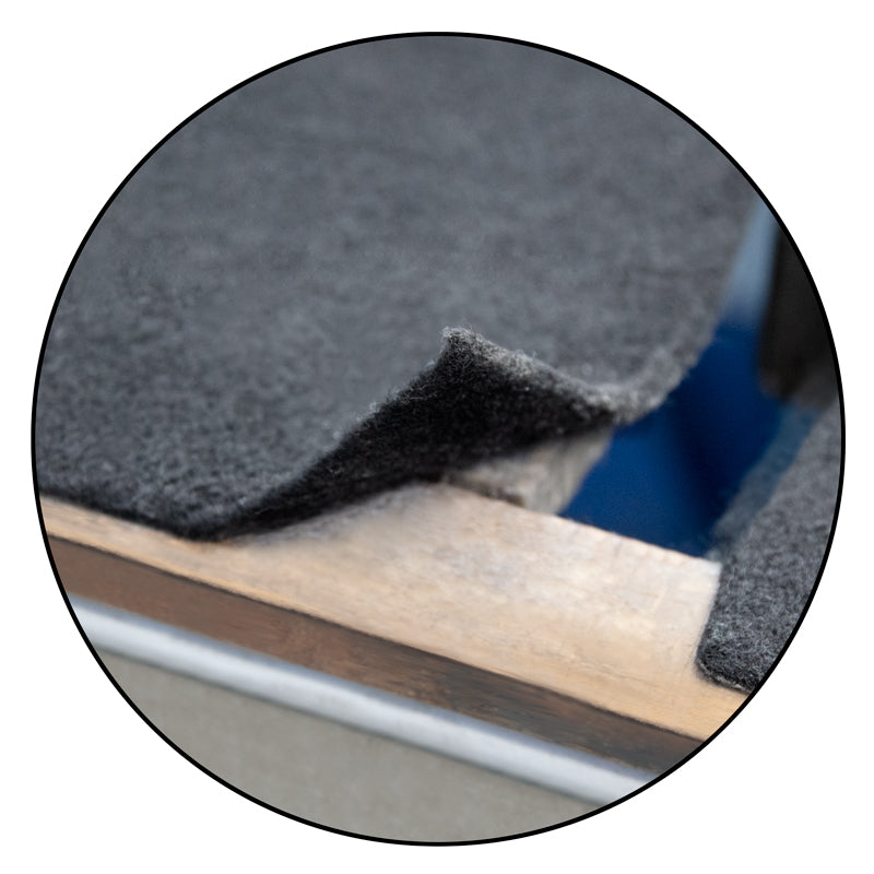 FHC 8' X 12' Counterbalance Tilt-Top Carpeted Glass Cutting Table With 12 Outlet Air Float