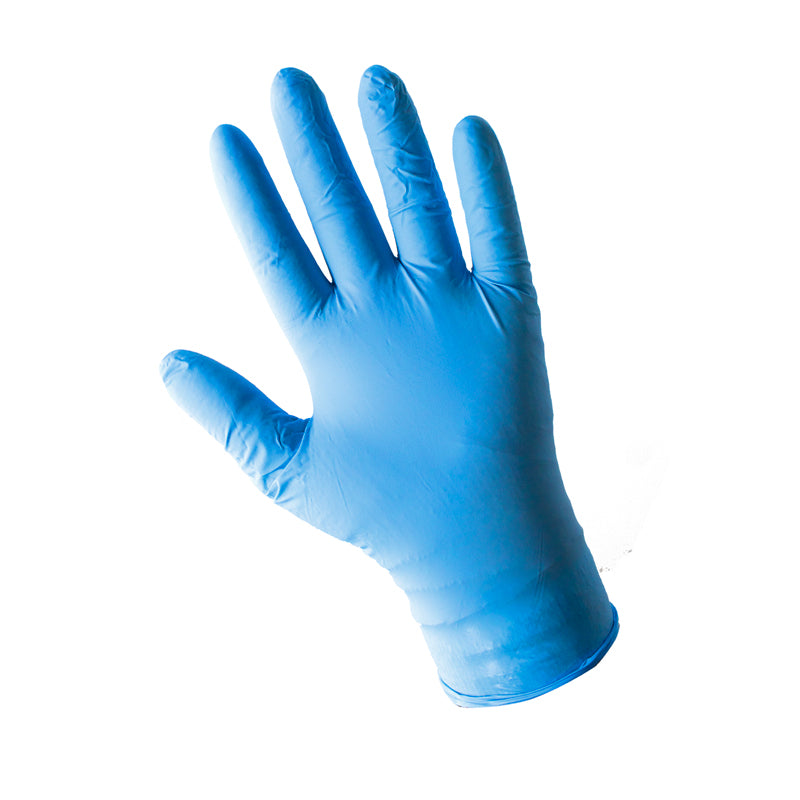 FHC Disposable Blue Nitrile Gloves - Powder Free