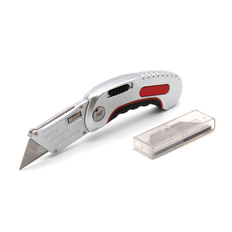 FHC Folding Quick Change Blade Utility Knife (Includes 6 Blades)