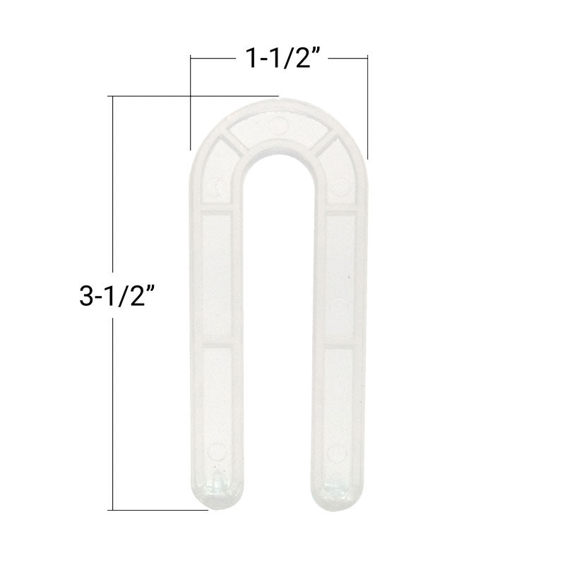 FHC Clear Plastic Horseshoe Shims - 100 Pack