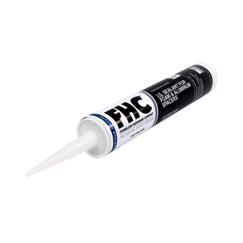 FHC Black Insulating Glass Silicone Foam/Metal Spacer Sealant 10.3 Oz. Cartridge