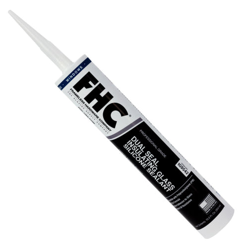 FHC Black Insulating Glass Silicone Sealant 10.3 Oz. Cartridge For Dual Seal Units
