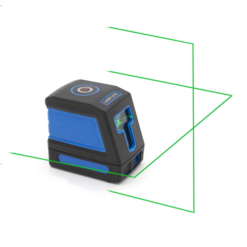 FHC 2 Line Laser Level Green Beam With Magnetic L-Stand