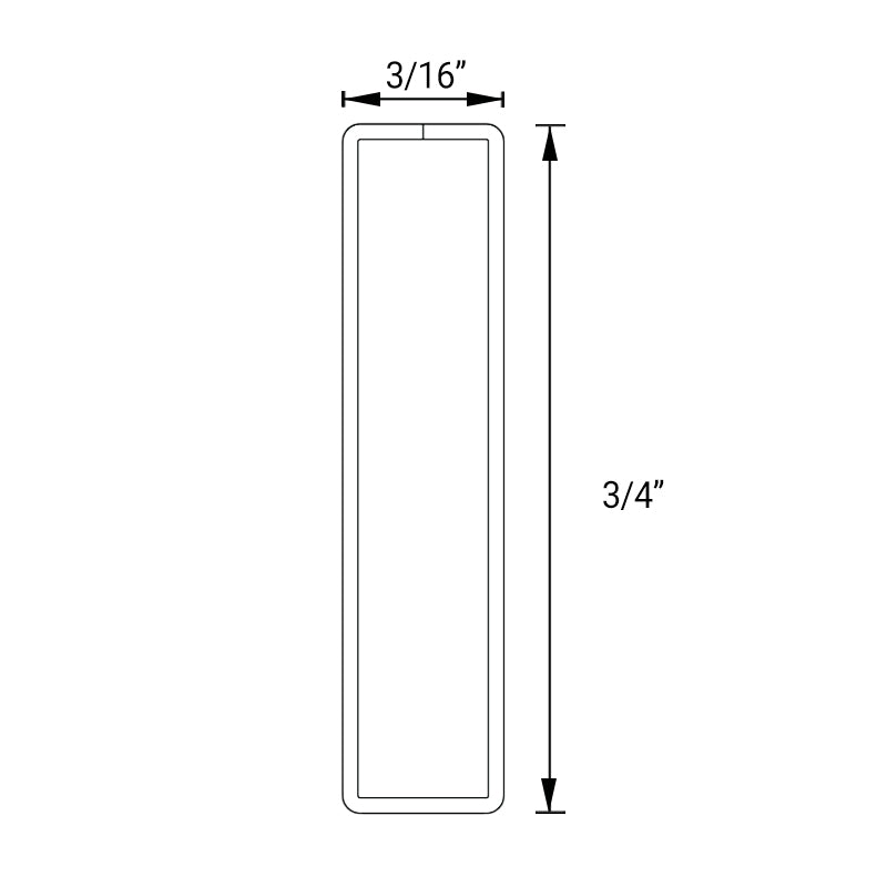 FHC 3/16" X 3/4" Muntin Bar