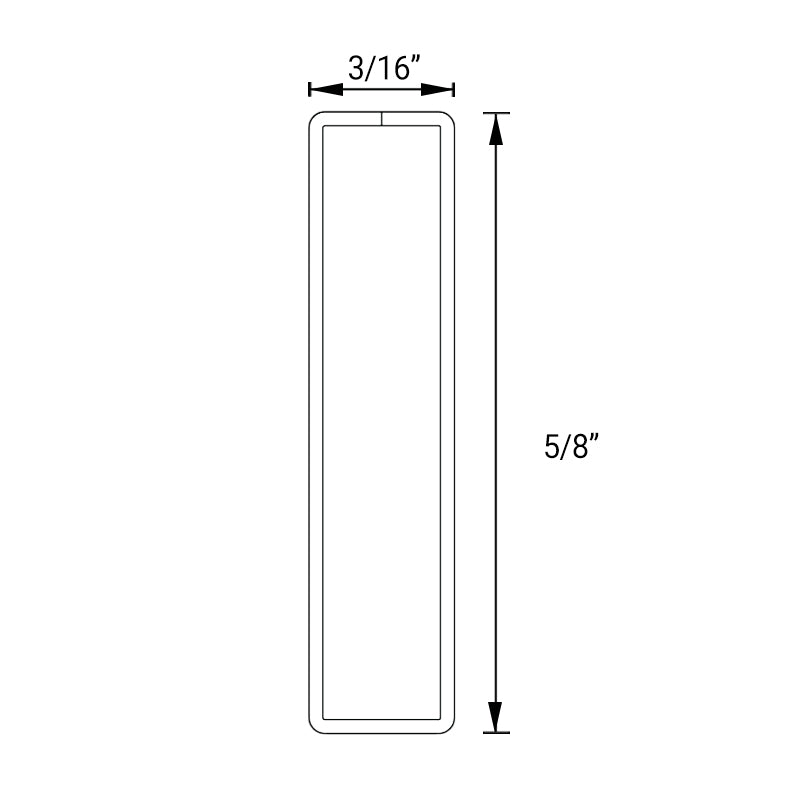 FHC 3/16" X 5/8" Muntin Bar