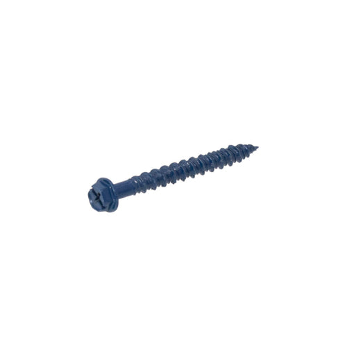 FHC Slotted Blue Hex Washer Head Concrete Screws - 100/Pk