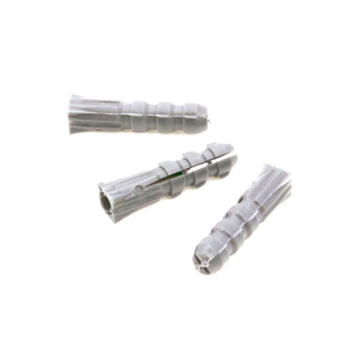 FHC Ribbed Wall Anchors Without Shoulders 1/4" X 1" - 100/Pk