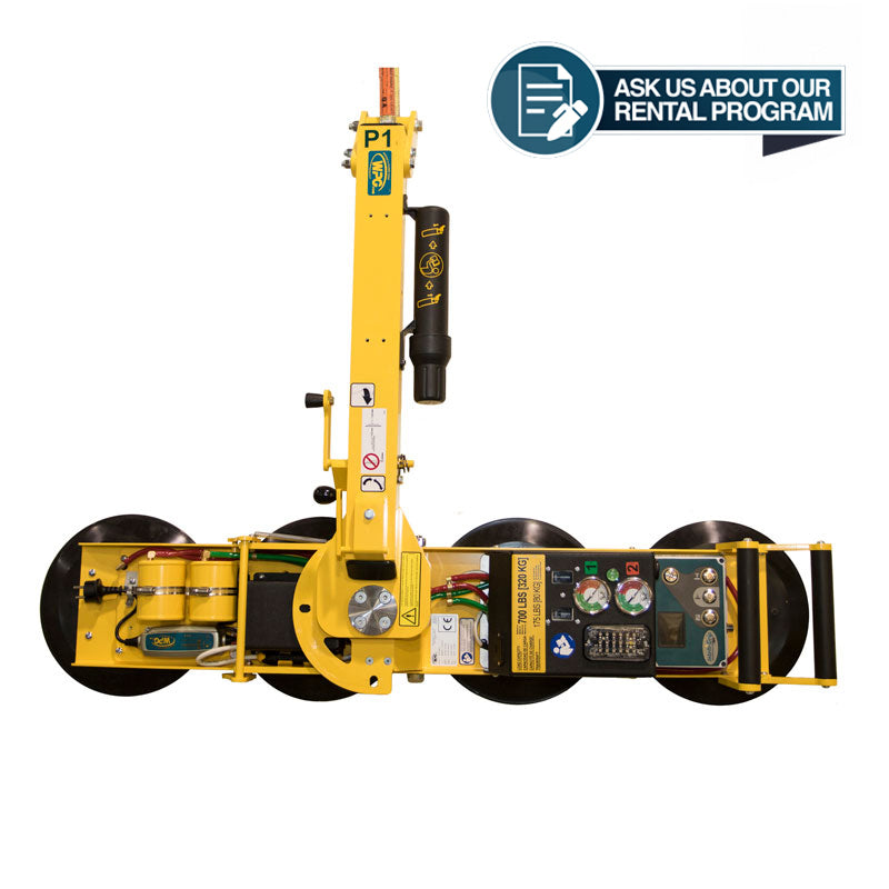 FHC Wood's P1 Channel Lifter 700LB Capacity W/Intelli-Grip Technology - 12V DC 11" Diameter Pads