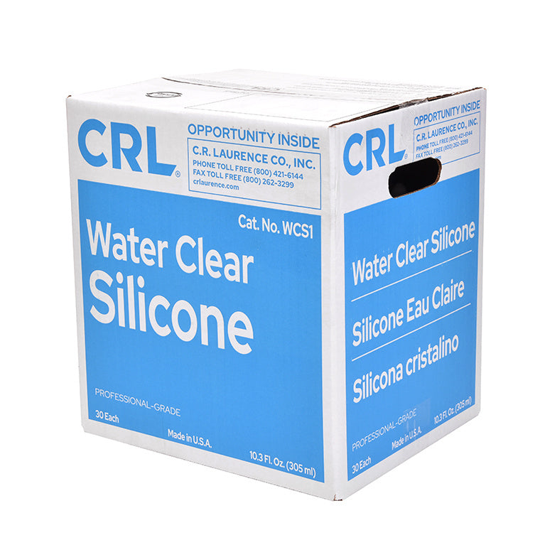 CRL Water Clear Silicone Sealant - 10.3 Fluid Ounce Cartridge