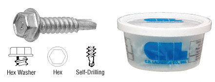 Hilti® 12-14 x 2" Self-Drilling Hex Washer Head #3 Screws