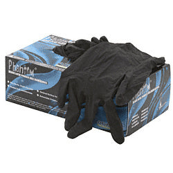 CRL Large Tear Resistant Black Latex Gloves