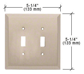 CRL Double Toggle Metal Mirror Plate