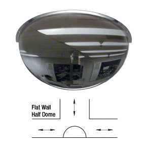 CRL 18" Diameter 180º Acrylic Half Dome Mirror