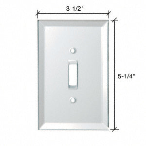CRL Toggle Switch Back Painted Glass Cover Plate