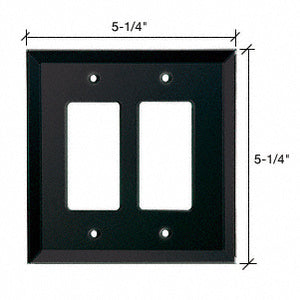 CRL 2X Designer Back Painted Glass Cover Plate