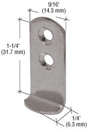 CRL Anochrome 1-1/4" Metal L-Clip