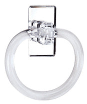 CRL Clear Acrylic Mirrored 5" Towel Ring
