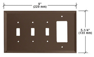 CRL Designer and Triple Toggle Glass Mirror Plate