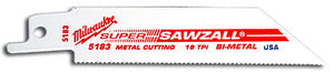 CRL Milwaukee® 4" Long 18 Teeth Per Inch Sawzall® Blade
