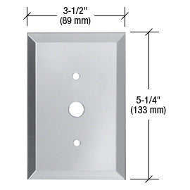CRL Dimmer Switch 1/2" Hole Glass Mirror Plate