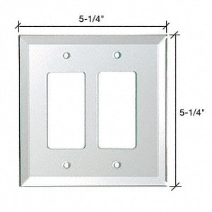CRL 2X Designer Back Painted Glass Cover Plate