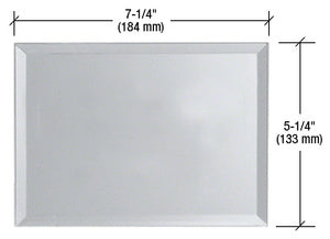 CRL Triple Blank Without Screw Holes Glass Mirror Plate