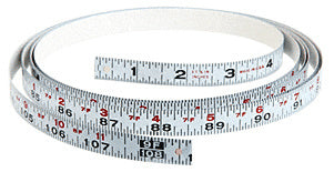 CRL Right Hand Snow Cut-Off Gauge Measurement Tape *DISCONTINUED*