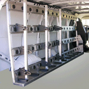 CRL Aluminum 96" x 46" Interior Glass Rack for Standard Cargo Van *DISCONTINUED*