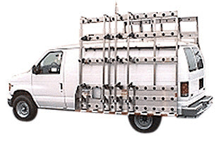 CRL 96" x 86" Aluminum Glass Rack for Standard Vans *DISCONTINUED*