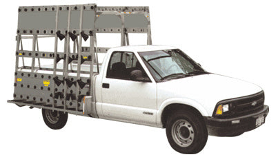 CRL White 72" x 72" Steel Glass Rack for Mini Pickup Trucks *DISCONTINUED*