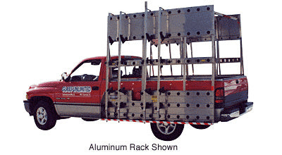 CRL White 96" x 86" Steel Glass Rack for 1/2 to 1 Ton Pickup Trucks *DISCONTINUED*