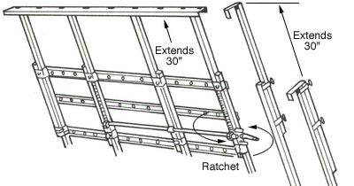 CRL 30" Truck and Van Glass Rack Extension *DISCONTINUED*
