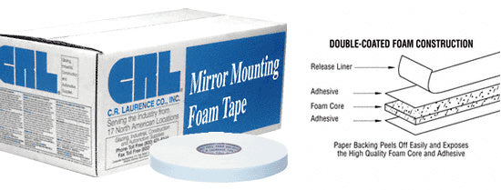 CRL 1/32" x 1/2" All-Purpose Foam Mounting Tape