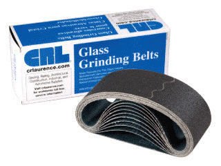 CRL 3" x 24" 100X Grit Glass Grinding Belt for Portable Sanders - 10/Bx