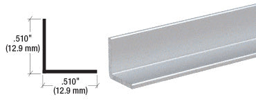 CRL 1/2" Aluminum Angle Extrusion