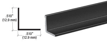 CRL 1/2" Aluminum Angle Extrusion