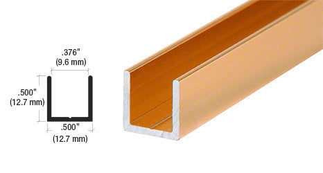 CRL 3/8" Single Aluminum U-Channel