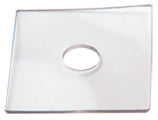 CRL Clear 1-1/4" Outside Diameter Square Washer