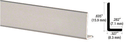CRL Aluminum 5/8" Face L-Bar Extrusion