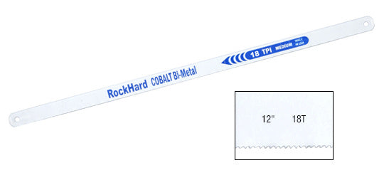 CRL 12" High Speed 18 Tooth Cobalt Hacksaw Blade