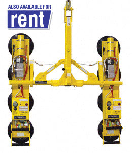 CRL Wood's Powr-Grip® DC Model P2 Two Channel 4-1/2' Spread Vacuum Lifting Frame - For Flat Material *DISCONTINUED*