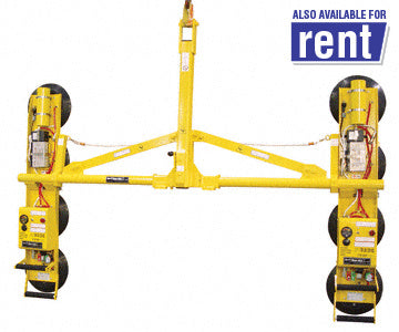 CRL Wood's Powr-Grip® DC Model Double Channel 7' Spread Vacuum Lifting Frame - For Flat Material *DISCONTINUED*