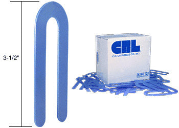 CRL 1/8" x 3-1/2" Plastic Horseshoe Shims