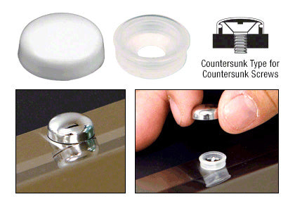 CRL Countersunk Small Snap Cap Screw Covers
