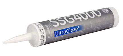 CRL Black GE® UltraGlaze® Silicone Structural Glazing Sealant - 10.1 oz.(298.7 ml)